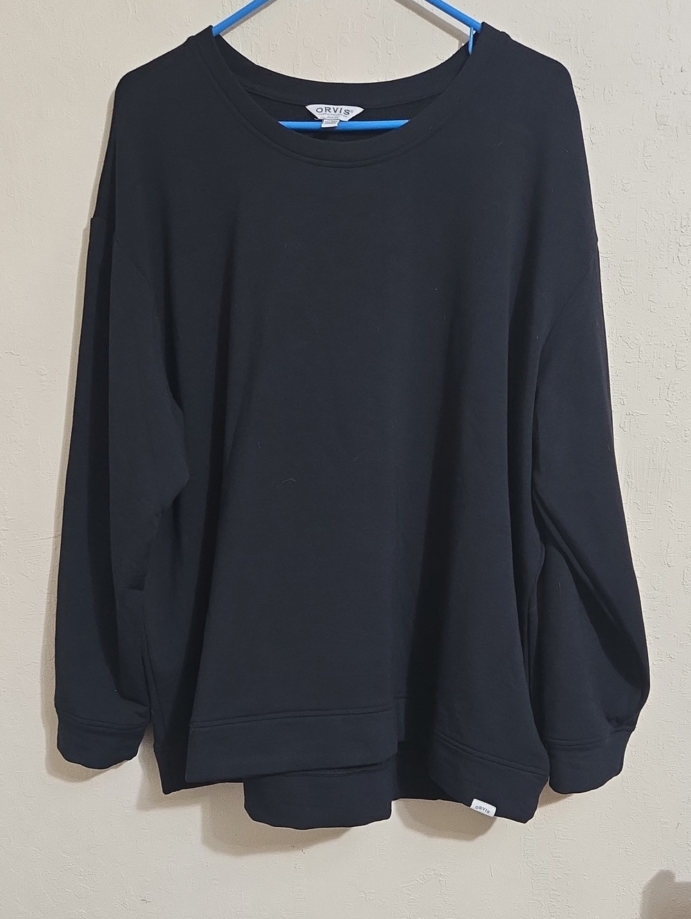 Orvis Black Crewneck Pullover Sweater